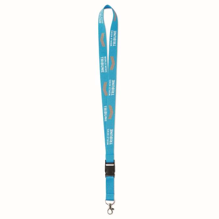 Lanyard con mosquetón metálico personalizado